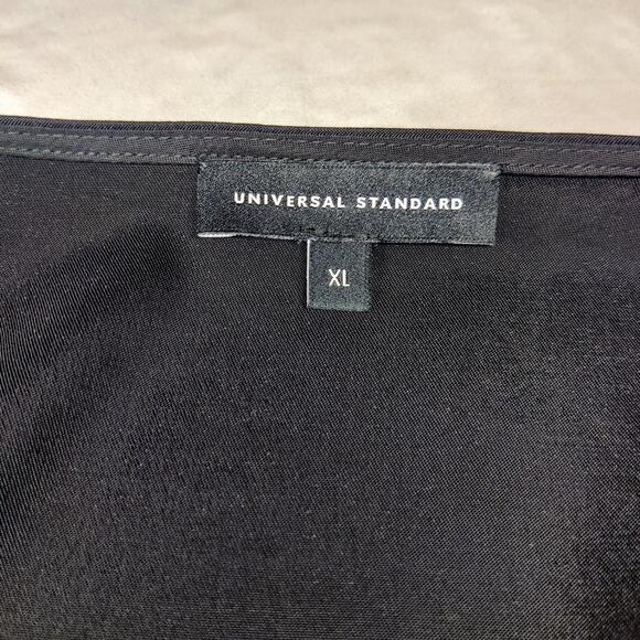 Universal Standard Marano Cooling Stretch Cupro Wrap Top Black XL 26 28 - Picture 8 of 14